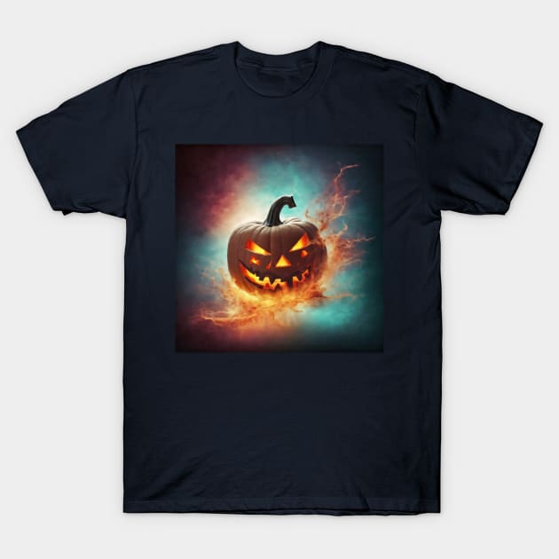 Dazzling pumpkin T-Shirt by Virshan